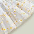 Vestido Infantil Margaridas Manga Longa - Loja BiBia