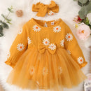 Romper Baby Tule Margarida + Faixa