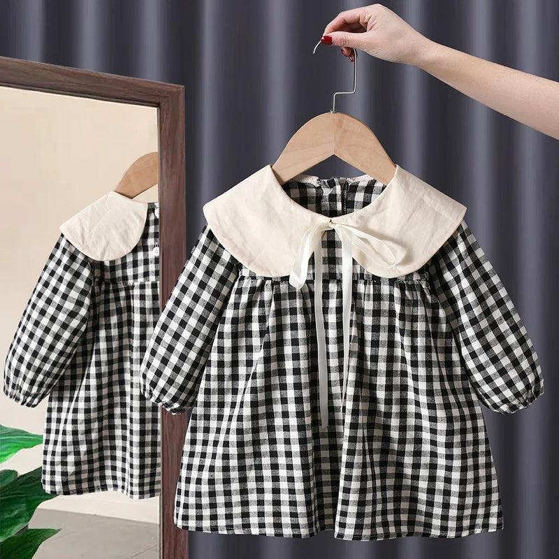Vestido Infantil Xadrez Golinha