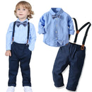 Conjunto Infantil Batizado Suspensório