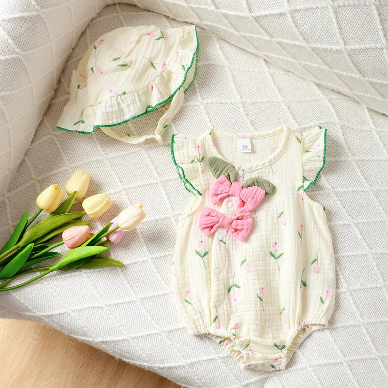 Conjunto Infantil Liz Body + Chapéu