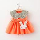 Vestido Infantil Gola + Bolsinha Coelho - Loja BiBia