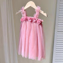 Vestido Infantil Tule Flor Vintage - Loja BiBia