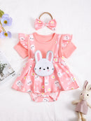 Romper infantil Lila Coelhinha + Faixa