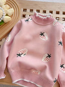 Blusa Infantil Tricô Veludo Meninas