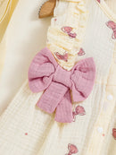 Vestido Infantil Lacinhos + Chapéu