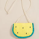 Vestido Infantil Melancia + Bolsinha