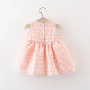 Vestido Infantil Xadrez Bordadinho