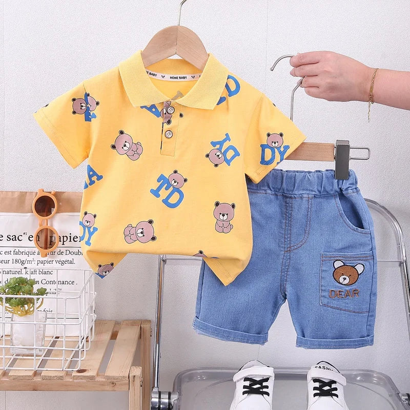 Conjunto Infantil Ursinho Verão