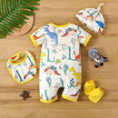 Kit 4 Peças Infantil Dinossauro - Loja BiBia