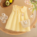 Vestido Infantil Coelhinho + Bolsinha