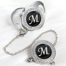 Chupeta Prata + Prendedor Inicial