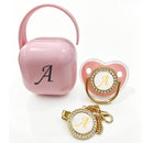 Kit Chupeta Inicial Baby Luxo Rosa 3 Pçs