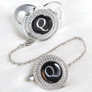 Chupeta Prata + Prendedor Inicial