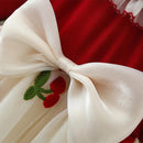 Vestido Infantil Cereja Encanto