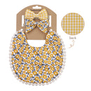 Kit Infantil Babador Florais 3 PÇS