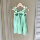 Vestido Infantil Tule Flor Vintage - Loja BiBia