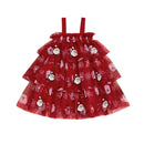 Vestido Infantil Babado Tule Natalino