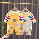 Jardineira Infantil Ursinho + Blusa