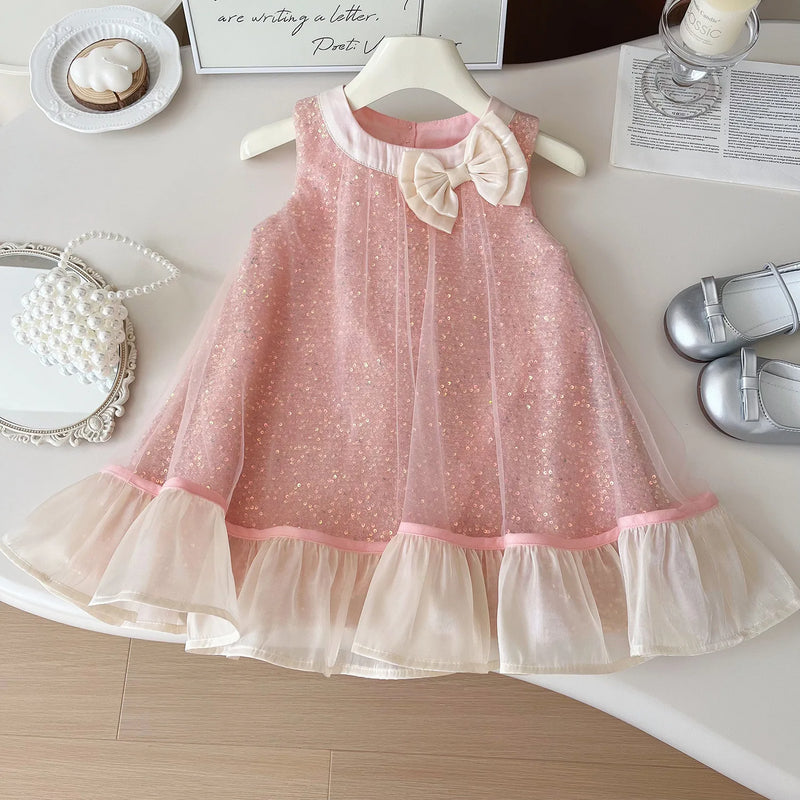 Vestido Infantil Glamour Paetê