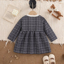 Vestido Infantil Xadrez com Laço