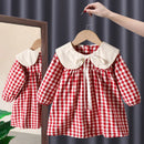 Vestido Infantil Xadrez Golinha