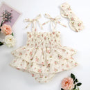 Romper Infantil Bela Flor + Faixa