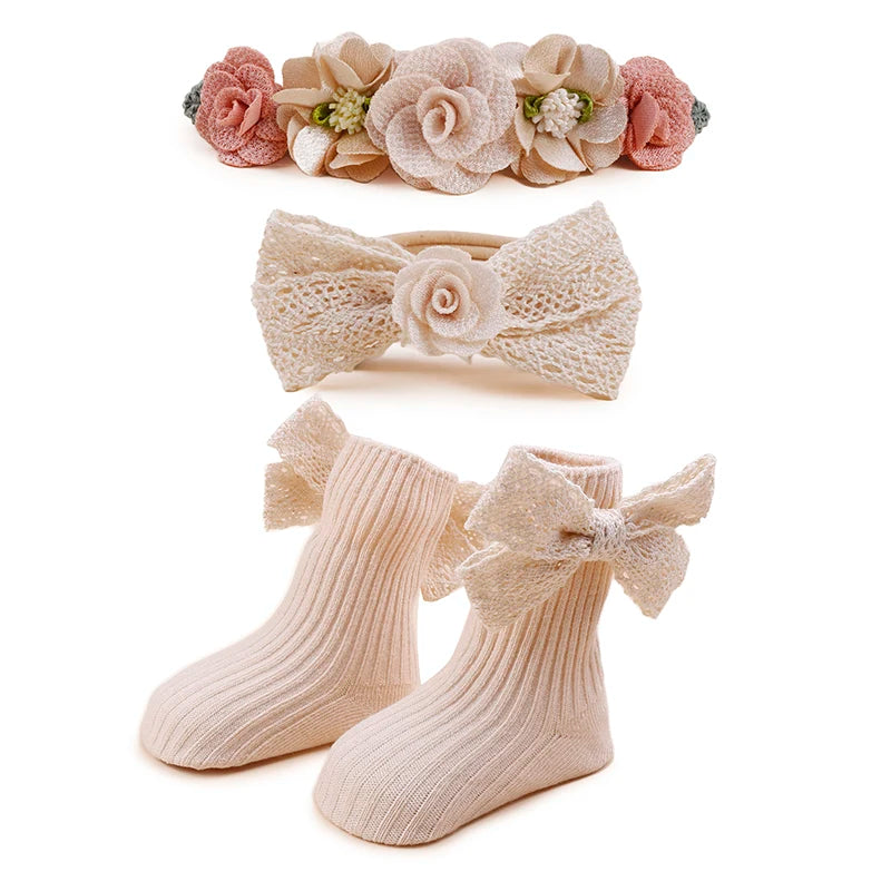 Kit Flower Meia + faixas