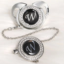 Chupeta Prata + Prendedor Inicial