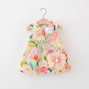 Vestido Infantil Floral + Bolsinha Flor - Loja BiBia