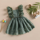 Vestido Infantil Vintage Renda