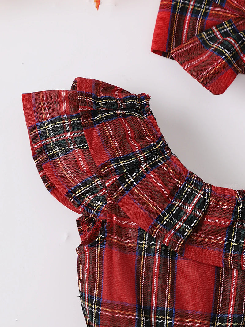 Vestido Infantil Natalino + Faixa