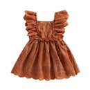 Vestido Infantil Vintage Renda