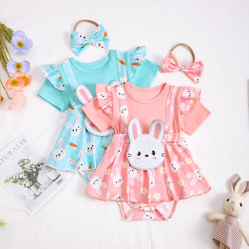 Romper infantil Lila Coelhinha + Faixa