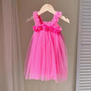 Vestido Infantil Tule Flor Vintage - Loja BiBia