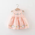 Vestido Infantil Xadrez Bordadinho