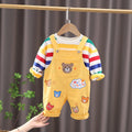 Jardineira Infantil Ursinho + Blusa