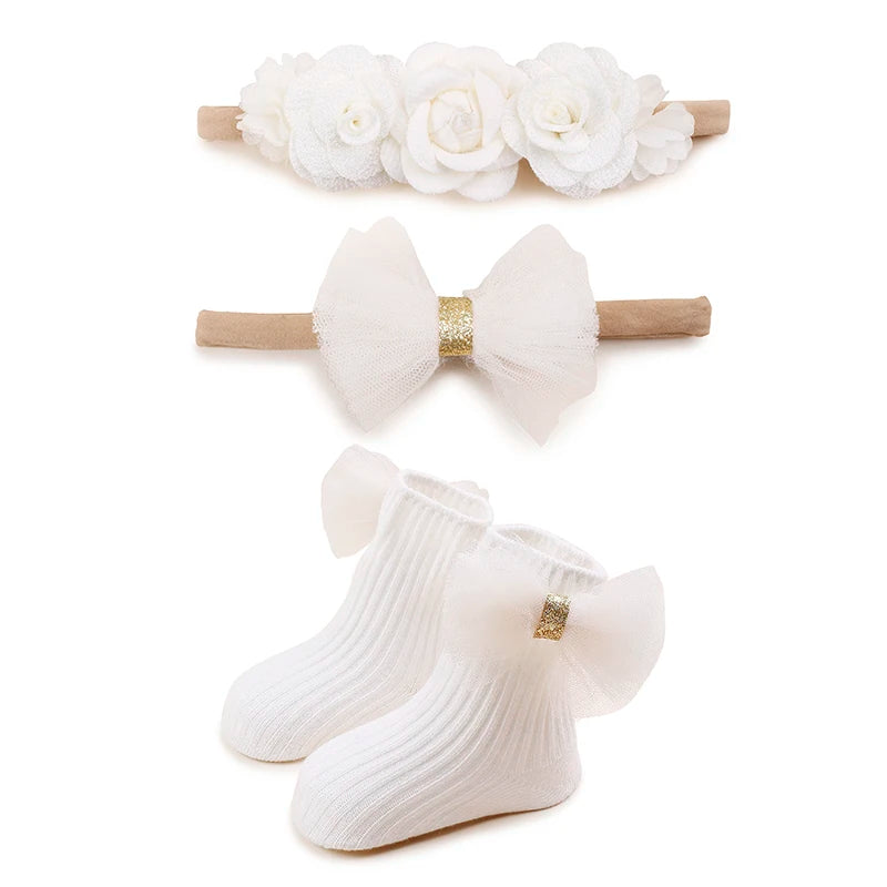 Kit Flower Meia + faixas