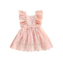 Vestido Infantil Vintage Renda