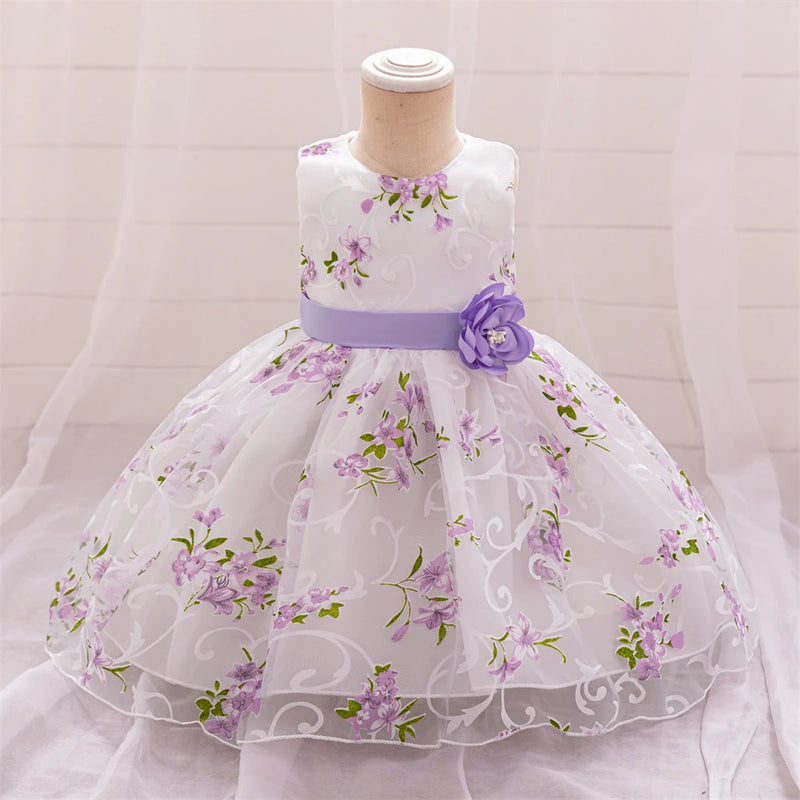 Vestido Infantil Floral Delicado - Loja BiBia