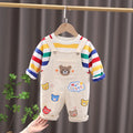 Jardineira Infantil Ursinho + Blusa
