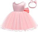 Vestido Infantil Princesa Laço + Faixa