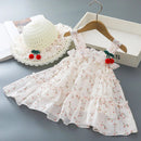 Vestido Infantil Liz + Chapéu Cerejinha