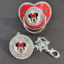 Chupeta Infantil  Vermelha Personagens