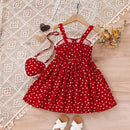 Vestido Infantil + Bolsinha Coração - Loja BiBia