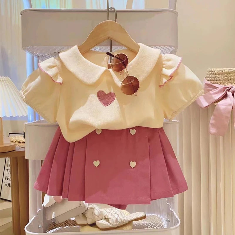 Conjunto Infantil Polly Coração