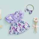 Romper Baby Borboletas + Faixa