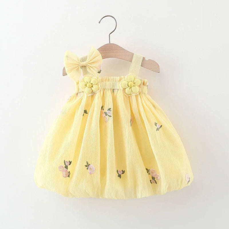 Vestido Infantil Flor Verão