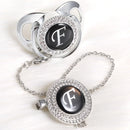 Chupeta Prata + Prendedor Inicial