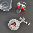 Chupeta Infantil  Vermelha Personagens